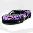 Technic McLaren W1 Painted Pearlescent Purple Supercar Building Blocks Kit, 1:8 Scale Static Race Car Model, 4200+ PCS Adult Collectible Building Set with Paper Instruction Manual