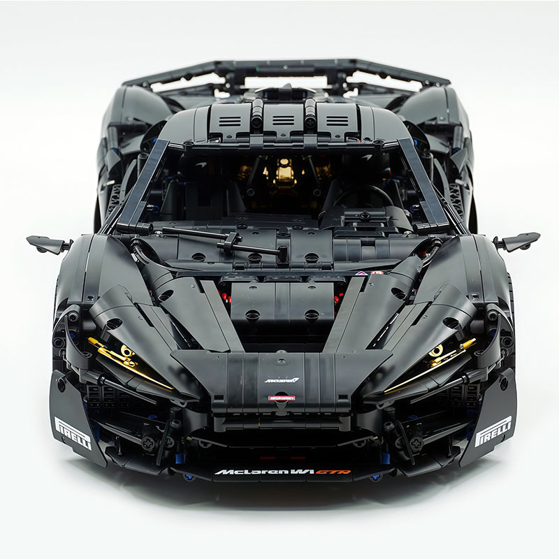 Technic Mclaren W1 Black Warrior Supercar Building Blocks Kit, 1:8 Scale Static Model Car, 4200+ PCS Collectible Race Car Building Set with Paper Manual, for Adults