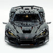 Technic Mclaren W1 Black Warrior Supercar Building Blocks Kit, 1:8 Scale Static Model Car, 4200+ PCS Collectible Race Car Building Set with Paper Manual, for Adults