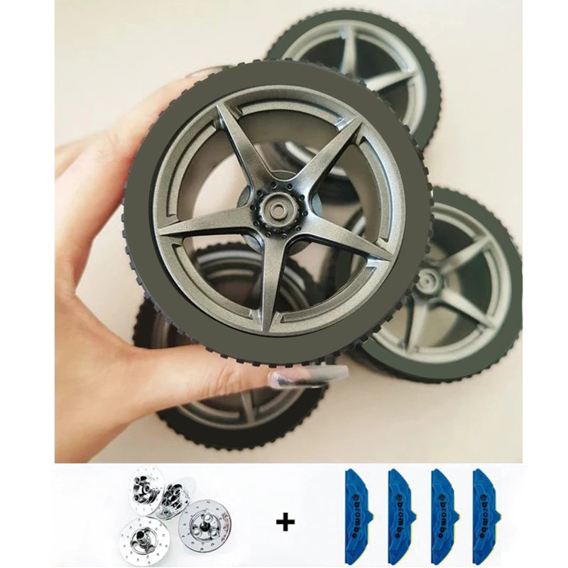 Accessories Wheel Hub Silver Grey  Golden Black Plating Hub Compatible Scale 1:8 Car