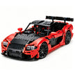 1:8 Scale RX-7-Inspired Supercar MOC Building Blocks Set, 2,943-Piece Sports Car Model Kit