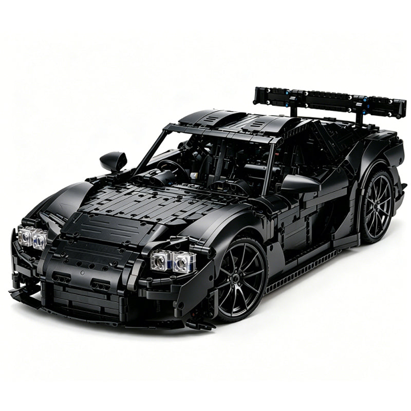 1:8 Scale RX-7-Inspired Supercar MOC Building Blocks Set, 2,943-Piece Sports Car Model Kit