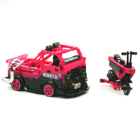 Brick Car 1081X Fleet Maintenance Truck 604pcs