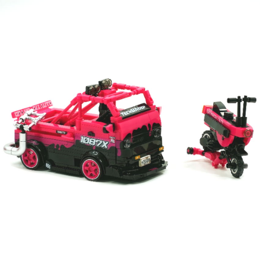 Brick Car 1081X Fleet Maintenance Truck 604pcs