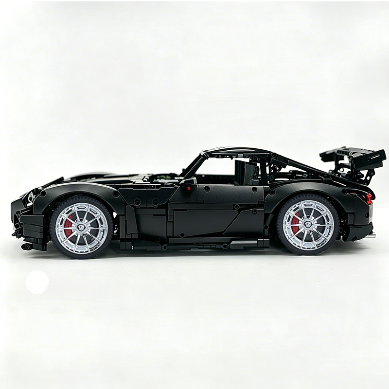 MOC-73939 1:8 Sports Car AMG GT R Black Series Building Block Set 2456 pcs Collectible Model Kit with Custom Wheels