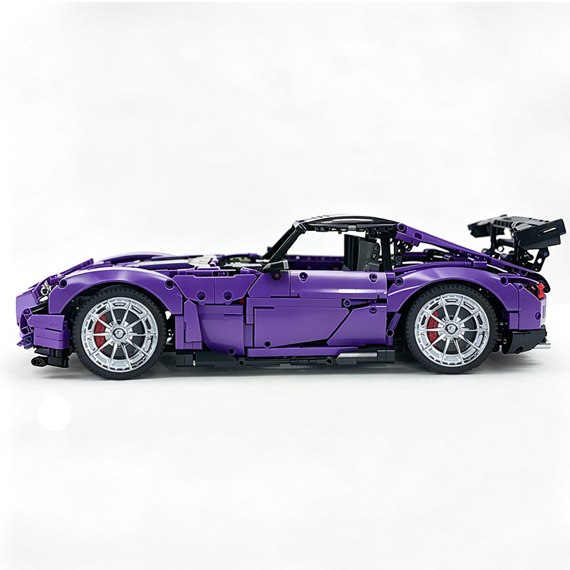 MOC-73939 1:8 Sports Car AMG GT R Black Series Building Block Set 2456 pcs Collectible Model Kit with Custom Wheels
