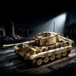 TK8004 1:8 King Tiger Tank Building Blocks, 2143 PCS WW2 Camouflage Heavy Tank Static Model, Adult Collectible Building Brick Gift