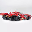 GULY 10619 Technic Retro Racing Car Building Blocks Set, 1:8 Scale Giant Retro 4‑Wheel Drive Race Car Model Kit, 4158 PCS Collectible Sports Car Bricks Toy for Adults & Teens,  Paper Instruction Only
