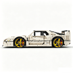 MOC-140404 1:8 Sports Car Ferrarі F40 Building Block Set 3603pcs Collectible Model Kit with Custom Wheels
