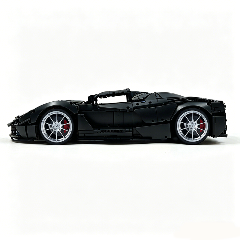 MOC-194680 1:8 Sports Car Ferrari LaFerrari Building Block Set 3636pcs Collectible Model Kit with Custom Wheels