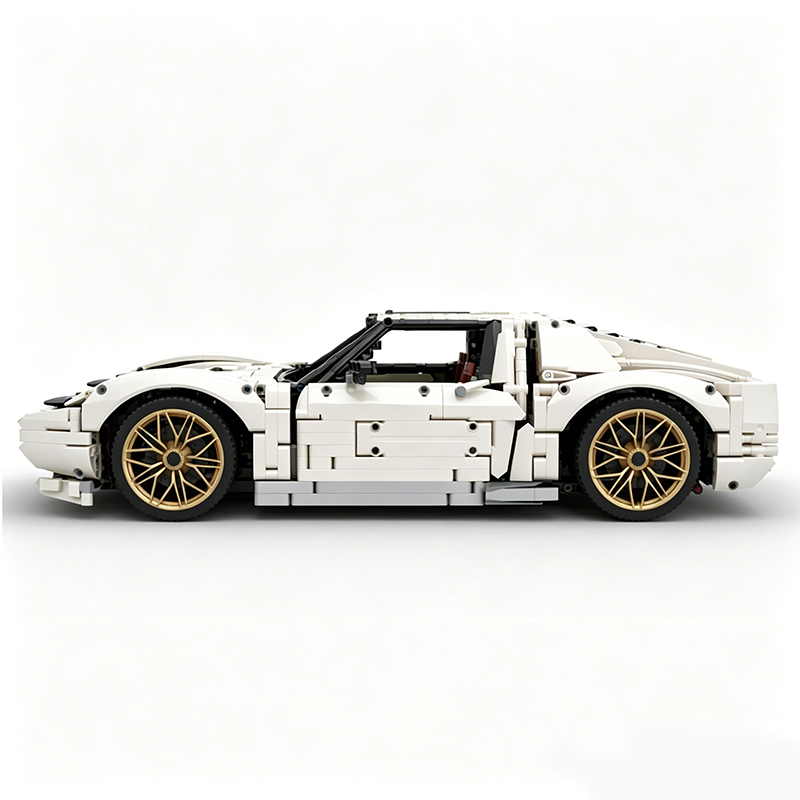 MOC-119000 1:8 Sports Car Lamborghini Miura Concept Building Block Set 3435pcs Collectible Model Kit with Custom Wheels