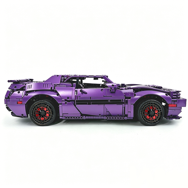 MOC-152910 1:8 Sports Car Dodge Challenger Concept Building Block Set 3121pcs Collectible Model Kit with Custom Wheels