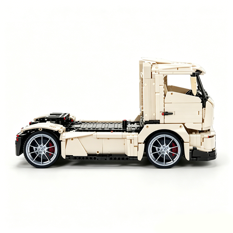 MOC-88792 1:11 Sports Car Race Truck Building Block Set 2064pcs Collectible Model Kit with Custom Wheels