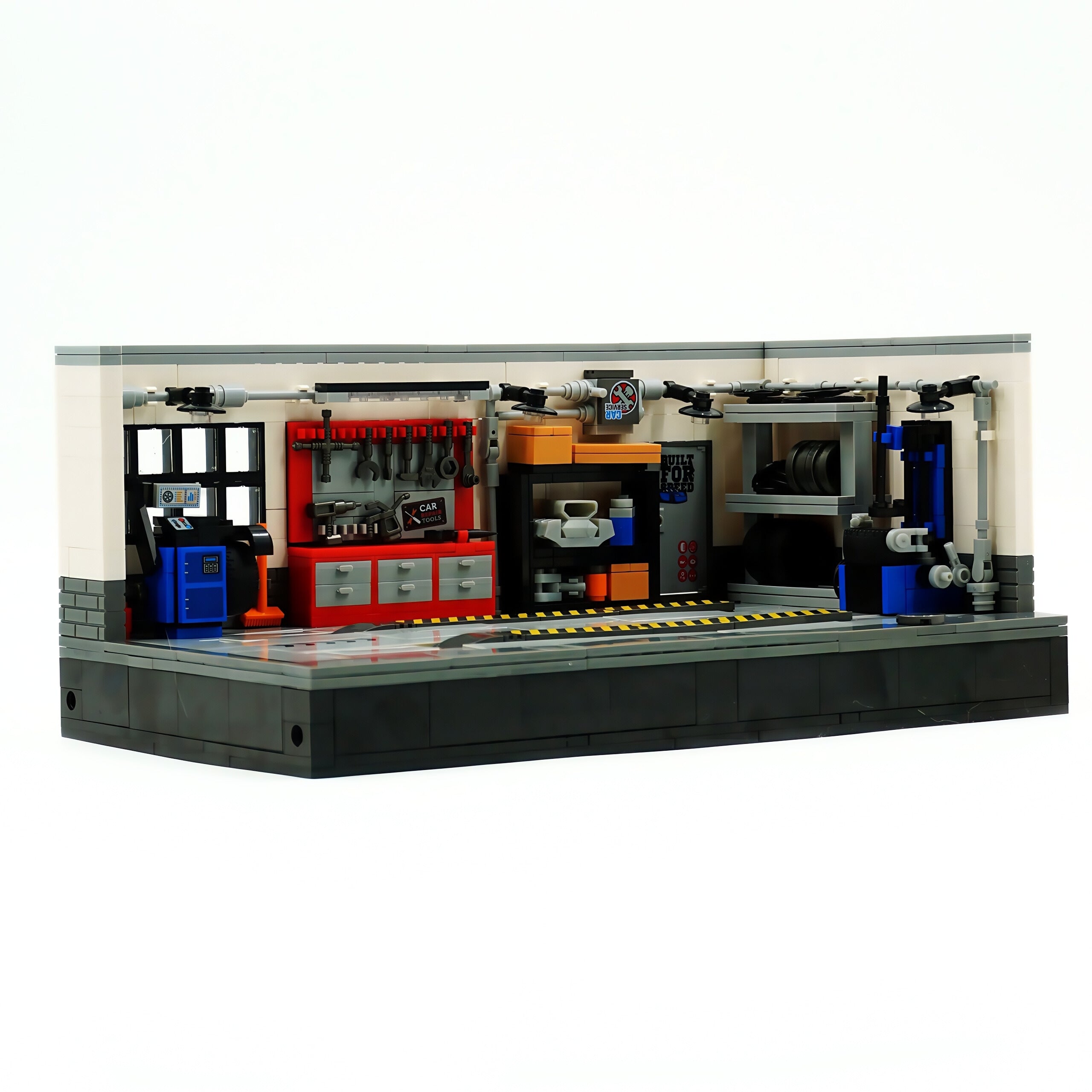 JD101 Modern parking lot and repair shop 763pcs