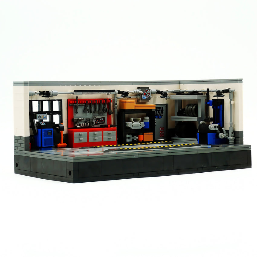 Modern parking lot and repair shop 763pcs