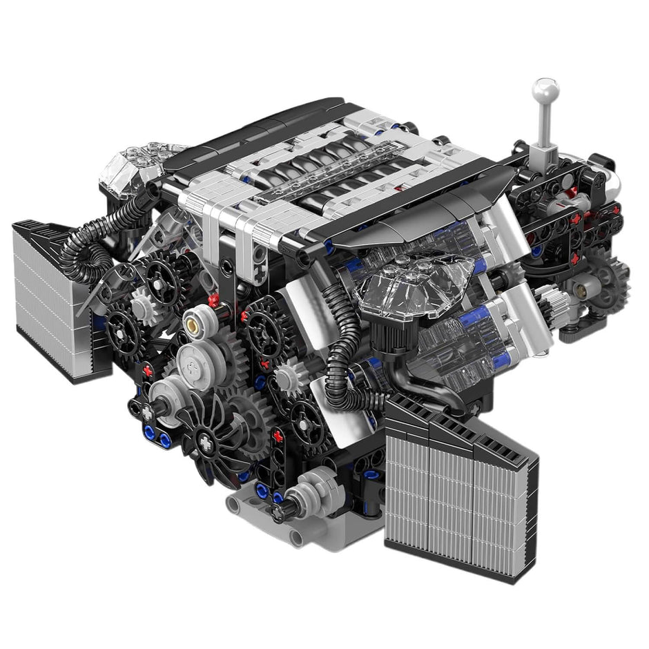 Twin Turbo W12 German Engine 870pcs