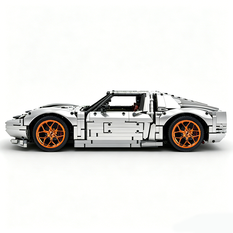 MOC-119000 1:8 Sports Car Lamborghini Miura Concept Building Block Set 3435pcs Collectible Model Kit with Custom Wheels