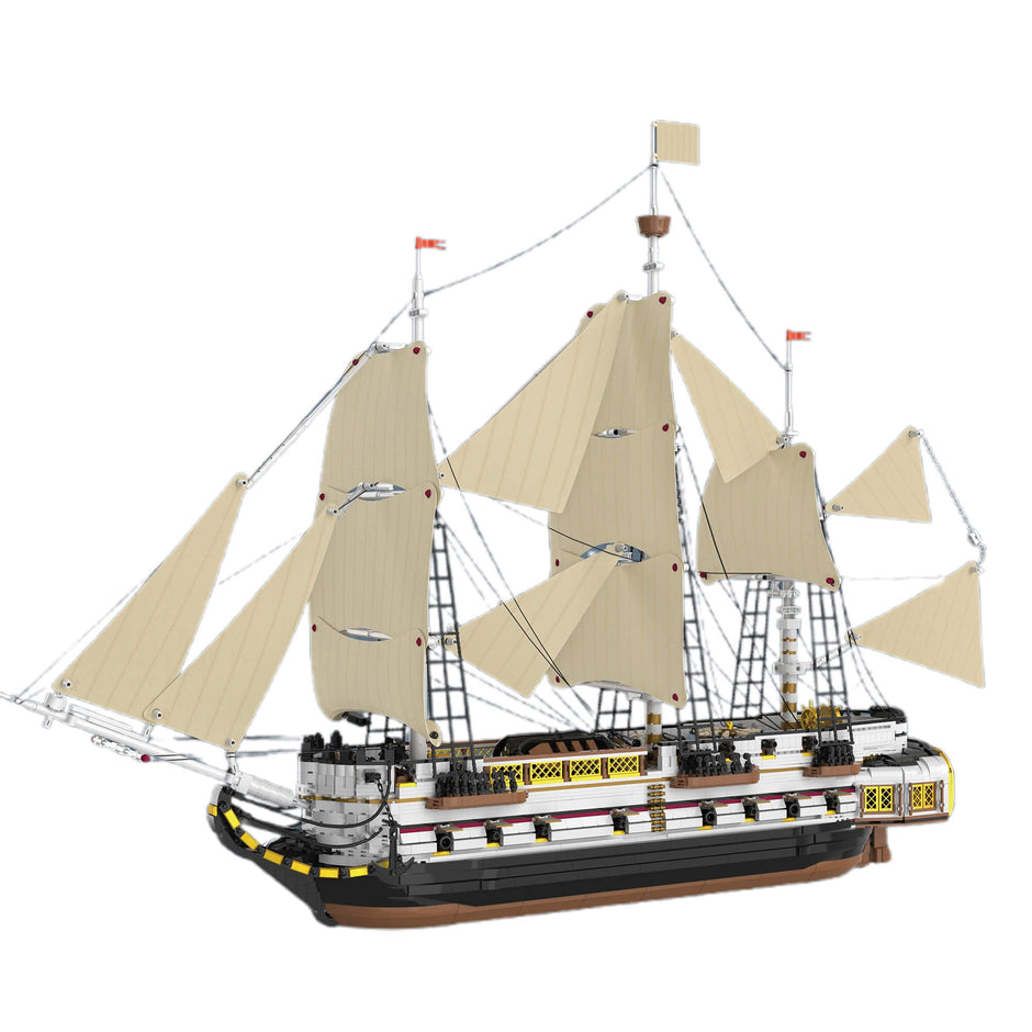 66048 Endeavour Sailing Ship Imperial Age Warship 3555pcs