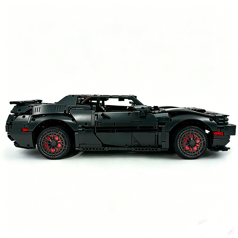 MOC-152910 1:8 Sports Car Dodge Challenger Concept Building Block Set 3121pcs Collectible Model Kit with Custom Wheels