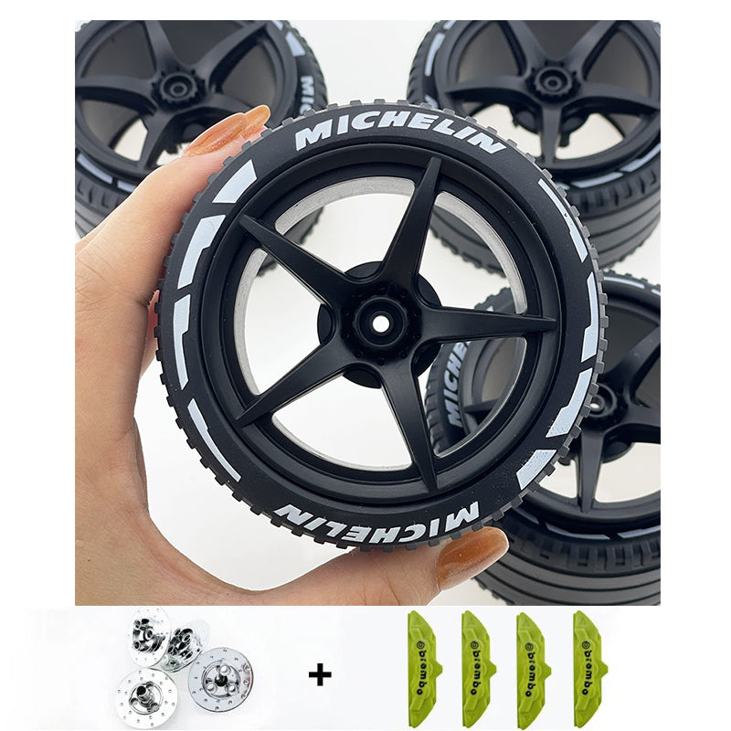 Accessories Wheel Hub Silver Grey  Golden Black Plating Hub Compatible Scale 1:8 Car