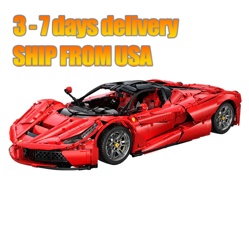 CADA-C61505 1:8 Sports Car LaFerrari Building Block Set 4739pcs Adult Collector Collectible Model Kit
