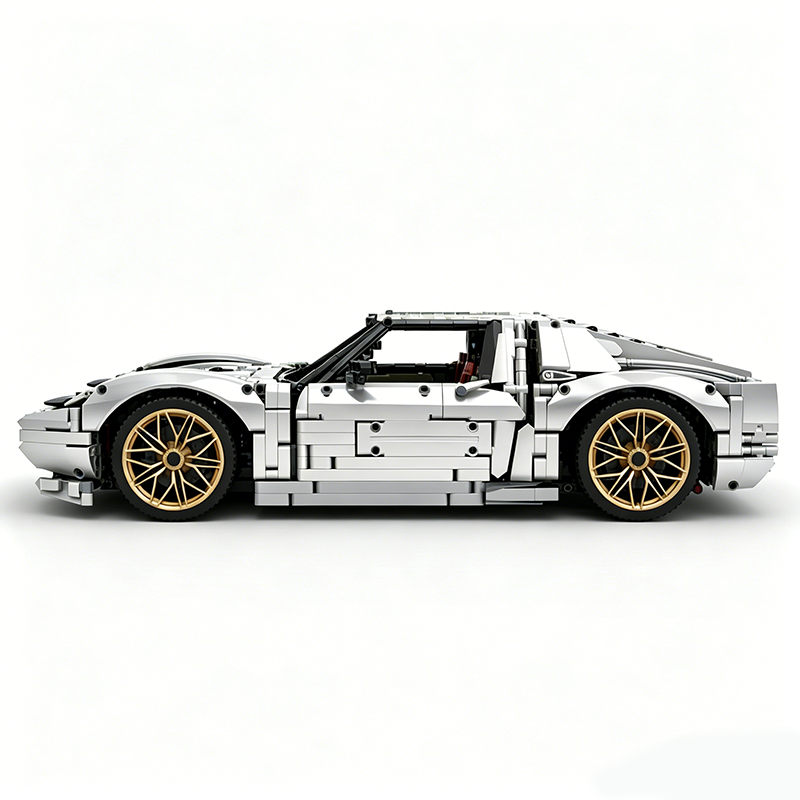 MOC-119000 1:8 Sports Car Lamborghini Miura Concept Building Block Set 3435pcs Collectible Model Kit with Custom Wheels