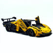 TGL-SCV12 1:8 Sports Car Lamborghini Custom Yellow Building Block Set 4100pcs Adult Collector Collectible Model Kit
