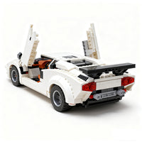 White Supercar compatible with 10295 building blocks