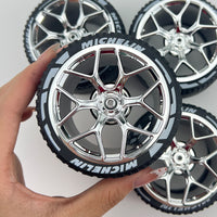 4PCS Wheels CADA Crafted Wheel Hub Building Blocks Accessories