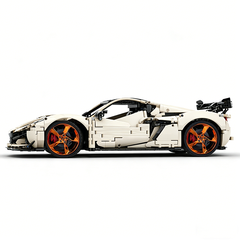 MOC-216686 1:8 Sports Car Corvette ZR1 2025 Building Block Set 3646pcs Collectible Model Kit with Custom Wheels