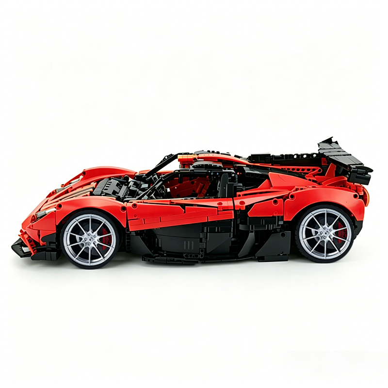 MOC-215951 1:8 Sports Car Gordon Murray Automotive T.50s Building Block Set 3427pcs Collectible Model Kit with Custom Wheels