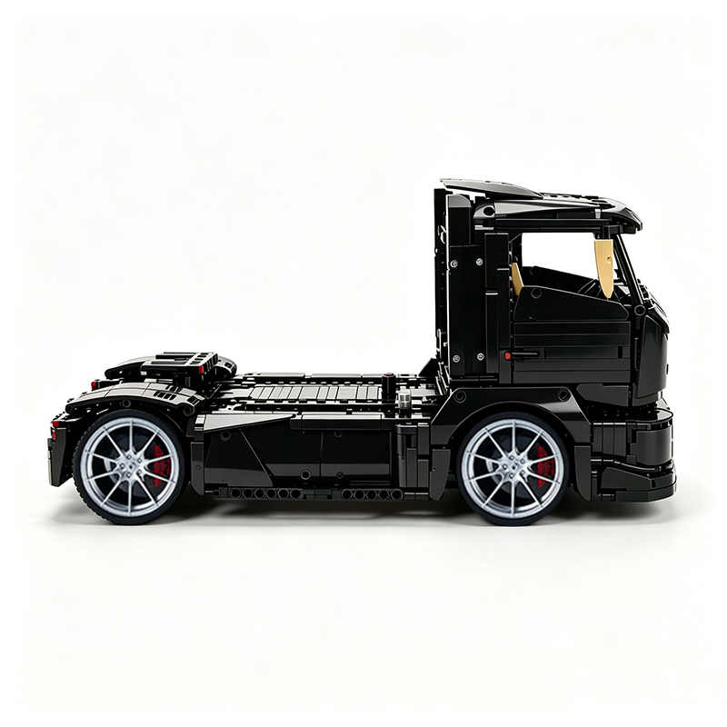 MOC-88792 1:11 Sports Car Race Truck Building Block Set 2064pcs Collectible Model Kit with Custom Wheels