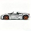 MOC-159171 1:8 Sports Car Porsche 918 Building Block Set 2266pcs Collectible Model Kit with Custom Wheels