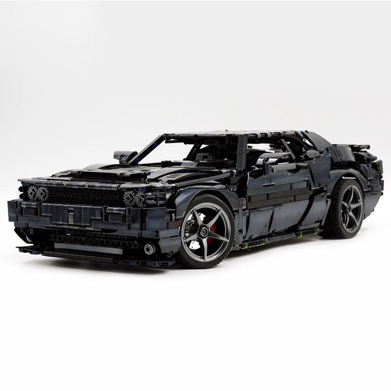 MOC-152910 1:8 Sports Car Dodge Challenger Concept Building Block Set 3121pcs Collectible Model Kit with Custom Wheels