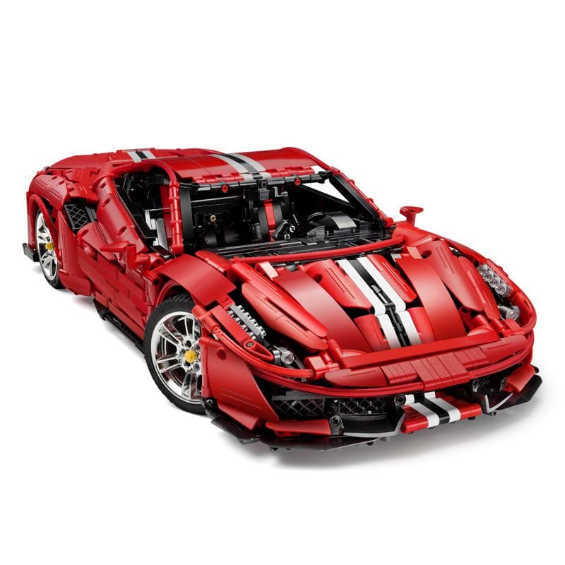 CADA-C61043 1:8 Sports Car Pista 488 – Static Version Building Block Set 3236pcs Adult Collector Collectible Model Kit