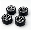 MOC Building Block 6# Wheel Rims 6.5cm Outer Diameter 4.4cm Width, 1:8 Scale Technic Car Replacement Parts Compatible with 42115 42083, 6 Colors, Rims Only or Rims + Tires Combo