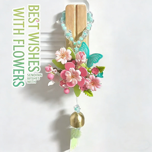 Flower Wishes-Peach Blossom Wind Chime Building Blocks Display-worthy blocks