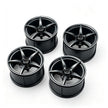 MOC Building Block 6# Wheel Rims 6.5cm Outer Diameter 4.4cm Width, 1:8 Scale Technic Car Replacement Parts Compatible with 42115 42083, 6 Colors, Rims Only or Rims + Tires Combo