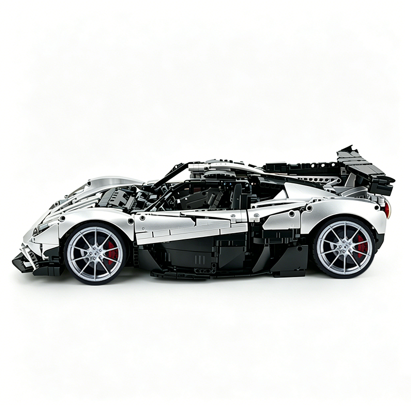 MOC-215951 1:8 Sports Car Gordon Murray Automotive T.50s Building Block Set 3427pcs Collectible Model Kit with Custom Wheels