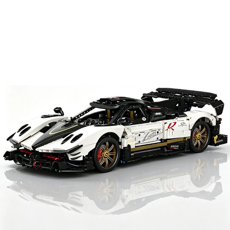 MOC Pagani Zonda 1:8 Model Hypercar Building Blocks Bricks | 3400 Pieces Ultimate Sports Car Model Kit