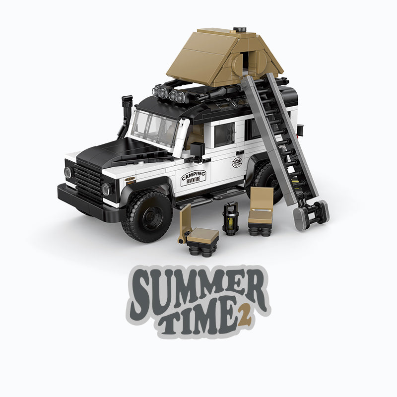 Land Rover Defender Camper Truck Blocks 676pcs