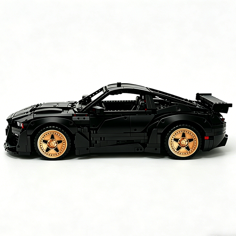 MOC-165802 1:8 Sports Car Ford Mustang Shelby GT500 Concept Building Block Set 3152pcs Collectible Model Kit with Custom Wheels