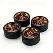 SP3 1:8 Building Block Wheel Rims 7.5×.4cm, Compatible with Technic 42172 42143 42232, 8 Colors Electroplated Series, MOC Model Car Mod Accessories