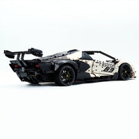 Custom-made White Sports Car 4100pcs