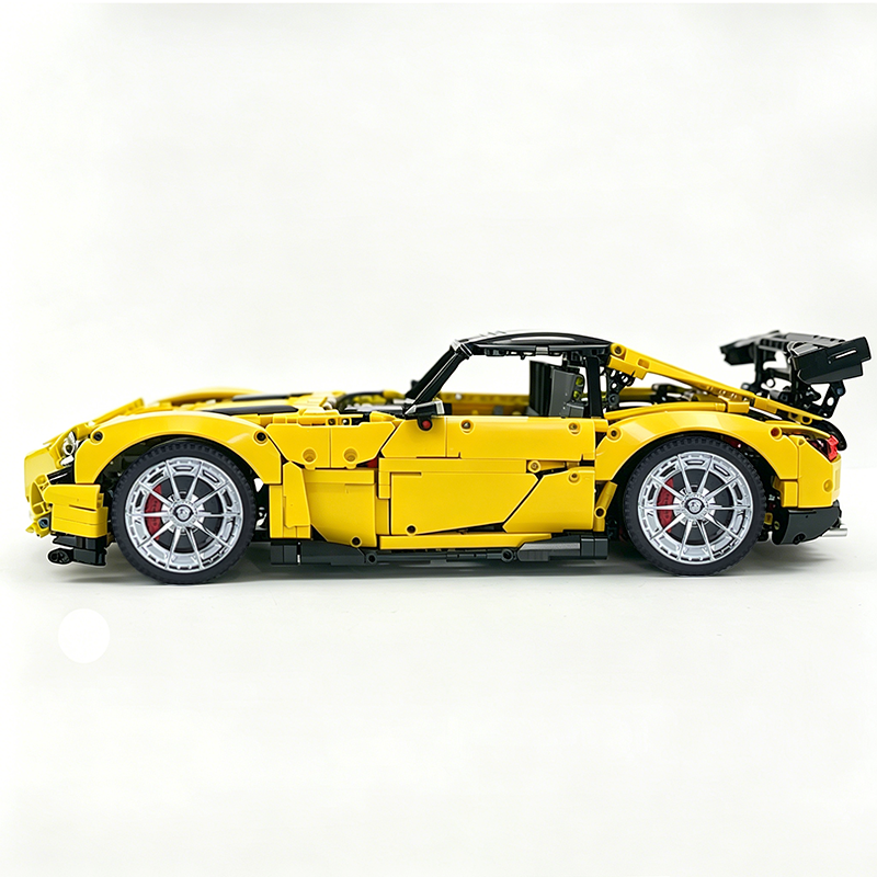 MOC-73939 1:8 Sports Car AMG GT R Black Series Building Block Set 2456 pcs Collectible Model Kit with Custom Wheels