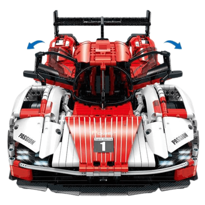 GULY-10615 1:8 Sports Car Porsche 963 Building Block Set 3460pcs Adult Collector Collectible Model Kit