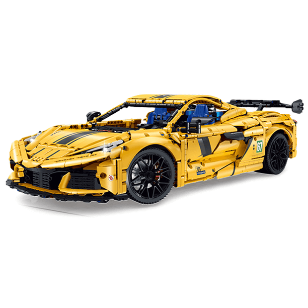 GULY-10622 1:8 Sports Car Corvette Supercar Building Block Set 3788pcs Adult Collector Collectible Model Kit