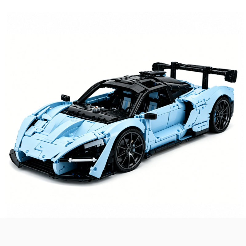 1:8 Scale McLaren Senna-Inspired Supercar MOC Building Blocks Set, 3703-Piece Sports Car Model Kit
