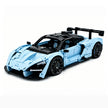 1:8 Scale McLaren Senna-Inspired Supercar MOC Building Blocks Set, 3703-Piece Sports Car Model Kit