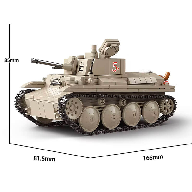 100285 German 38T light tanks 730pcs